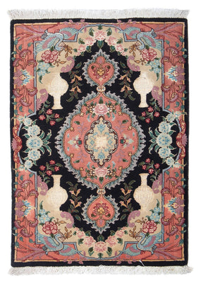 Tapis persan - Tabriz - Royal - 92 x 65 cm - bleu foncé