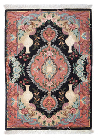 Tapis persan - Tabriz - Royal - 92 x 65 cm - bleu foncé
