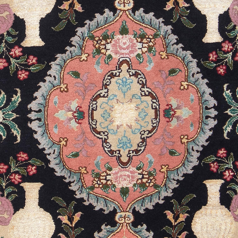 Tapis persan - Tabriz - Royal - 92 x 65 cm - bleu foncé