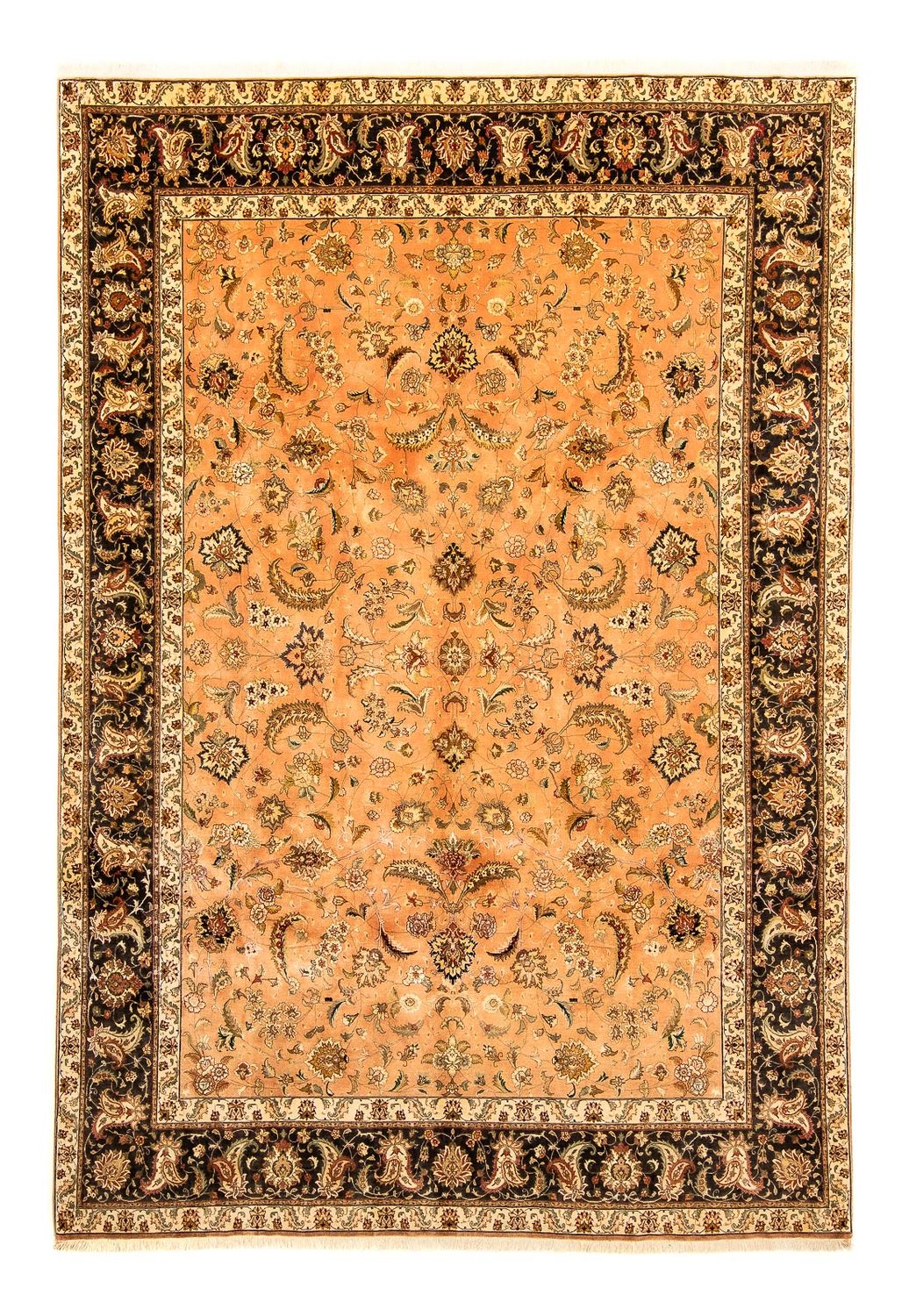 Tapis persan - Tabriz - Royal - 346 x 255 cm - marron clair