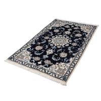 Tapis persan - Nain - 140 x 87 cm - bleu foncé