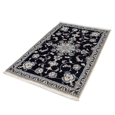Tapis persan - Nain - 149 x 94 cm - bleu foncé