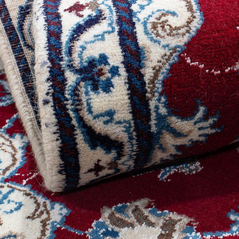 Tapis persan - Nain - 137 x 87 cm - rouge foncé