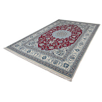 Tapis persan - Nain - 298 x 193 cm - rouge foncé