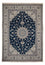 Tapis persan - Nain - 345 x 244 cm - bleu foncé
