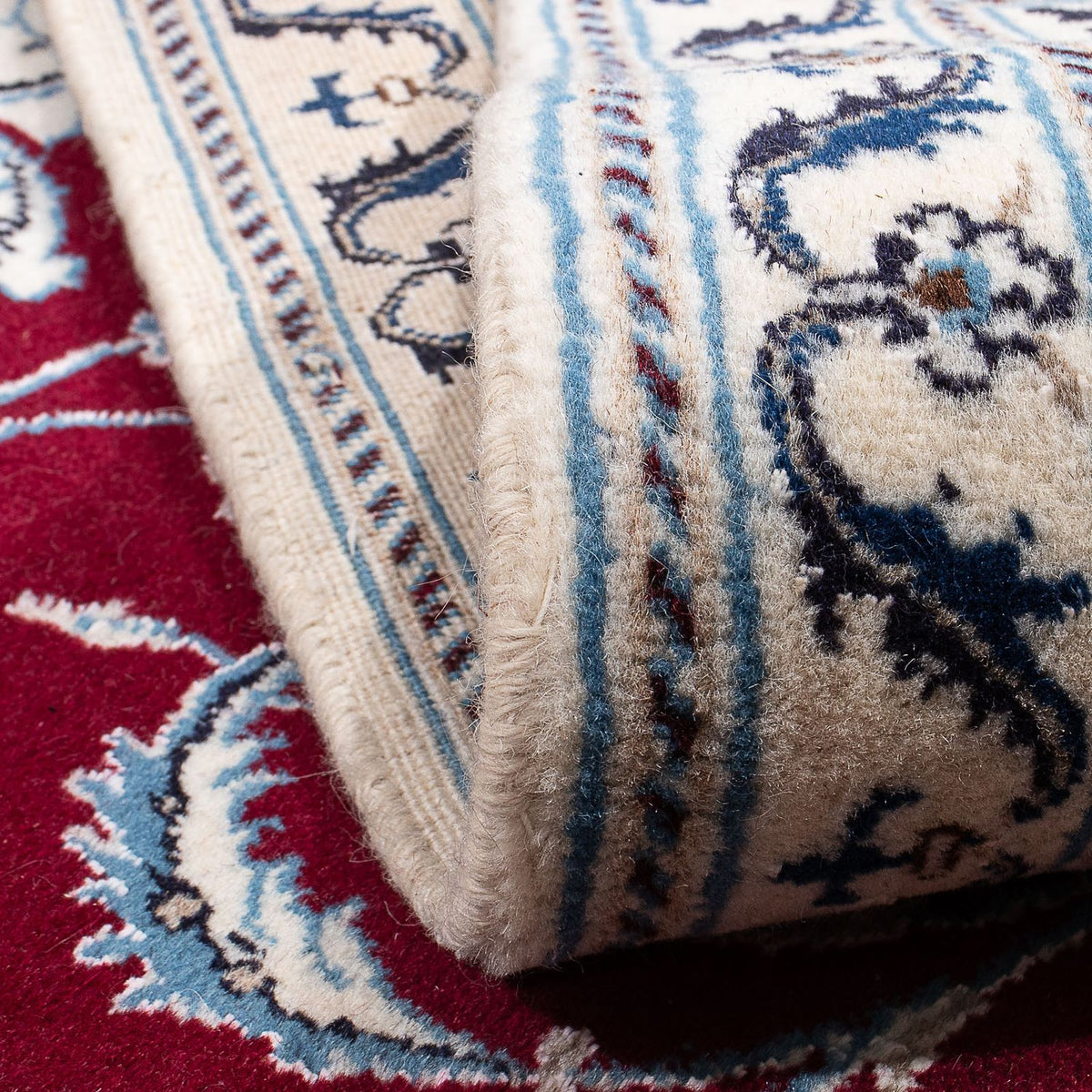 Nain Tapis 200x250cm - Tapis persan - rouge foncé