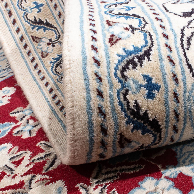 Tapis persan - Nain - 293 x 190 cm - rouge foncé