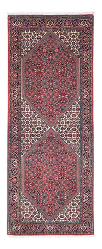 Tapis de couloir Tapis persan - Bidjar - 195 x 73 cm - rouge