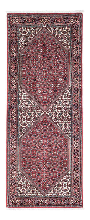 Tapis de couloir Tapis persan - Bidjar - 195 x 73 cm - rouge