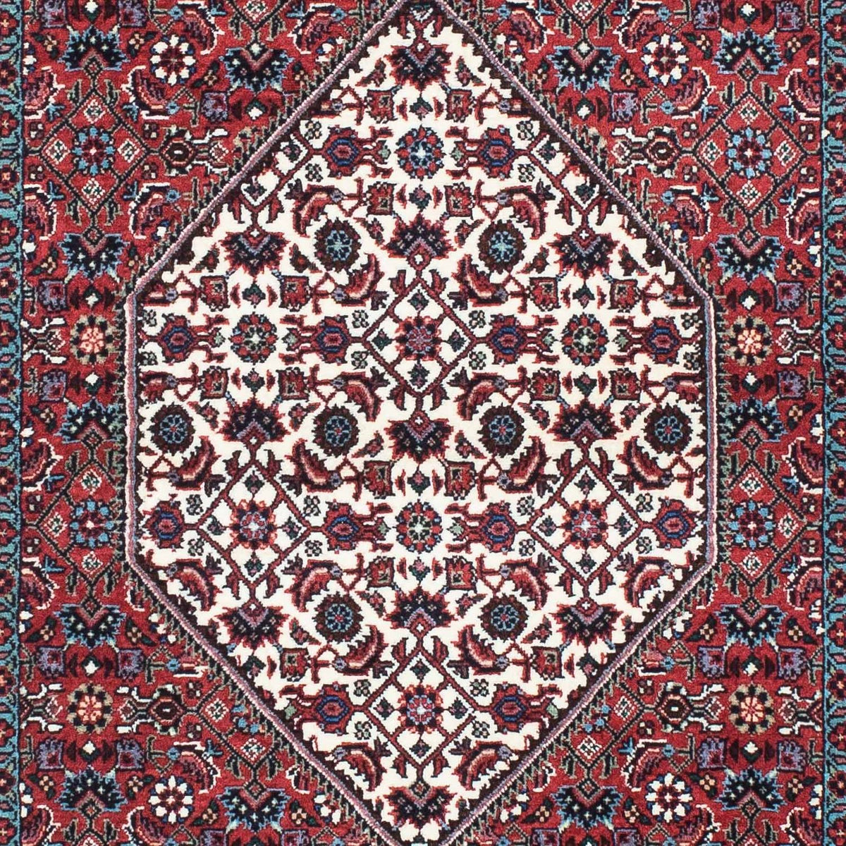 Tapis de couloir Tapis persan - Bidjar - 197 x 74 cm - rouge