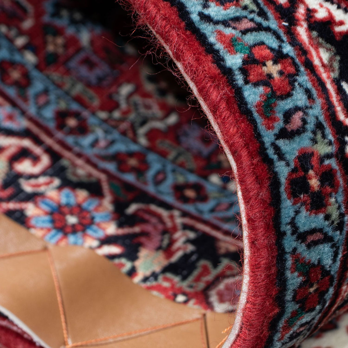 Tapis de couloir Tapis persan - Bidjar - 197 x 74 cm - rouge