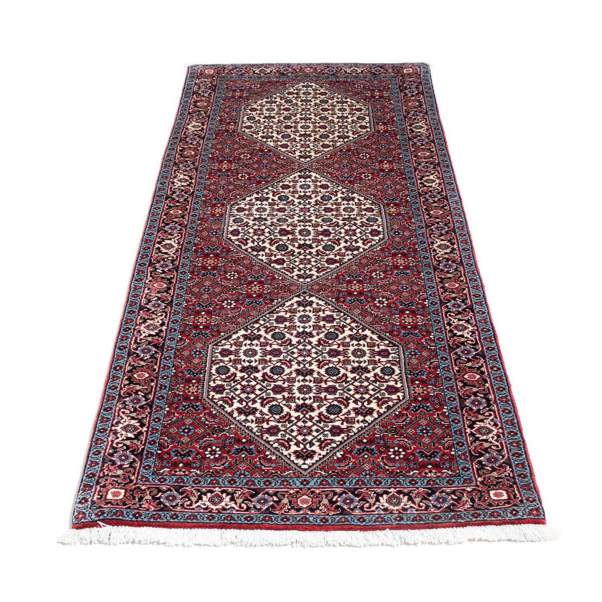Tapis de couloir Tapis persan - Bidjar - 197 x 74 cm - rouge