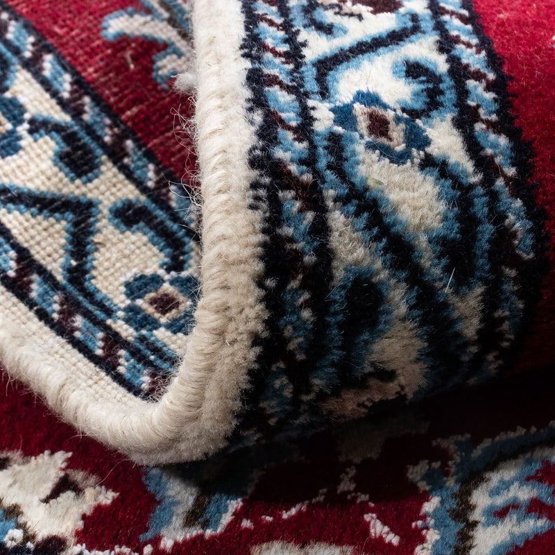 Tapis persan - Nain - 90 x 60 cm - rouge foncé