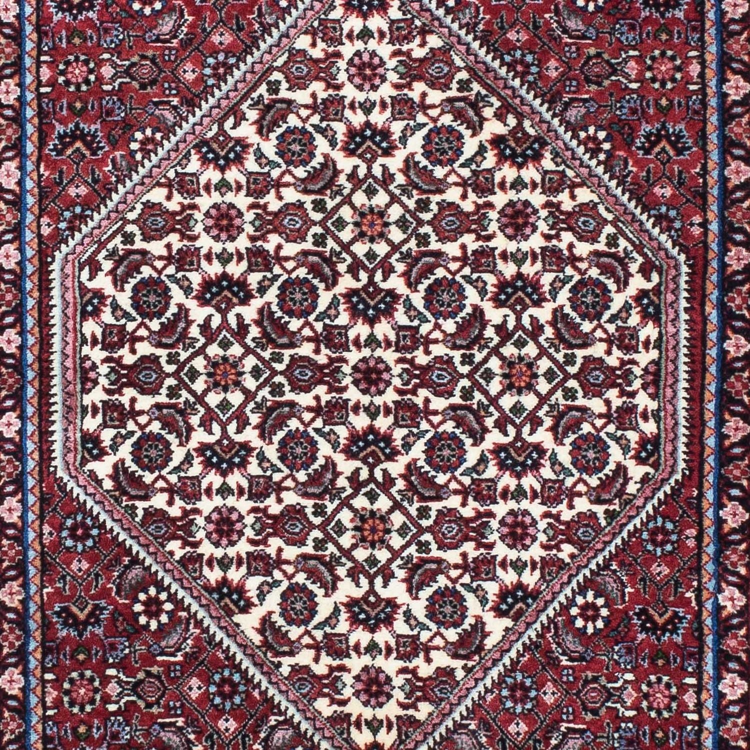 Tapis de couloir Tapis persan - Bidjar - 213 x 76 cm - beige