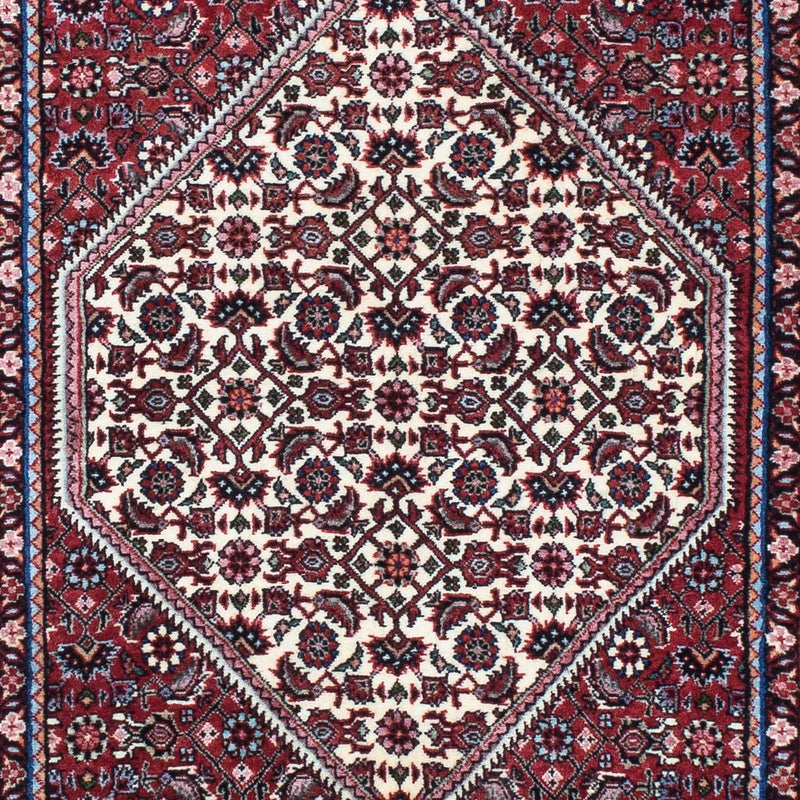 Tapis de couloir Tapis persan - Bidjar - 213 x 76 cm - beige