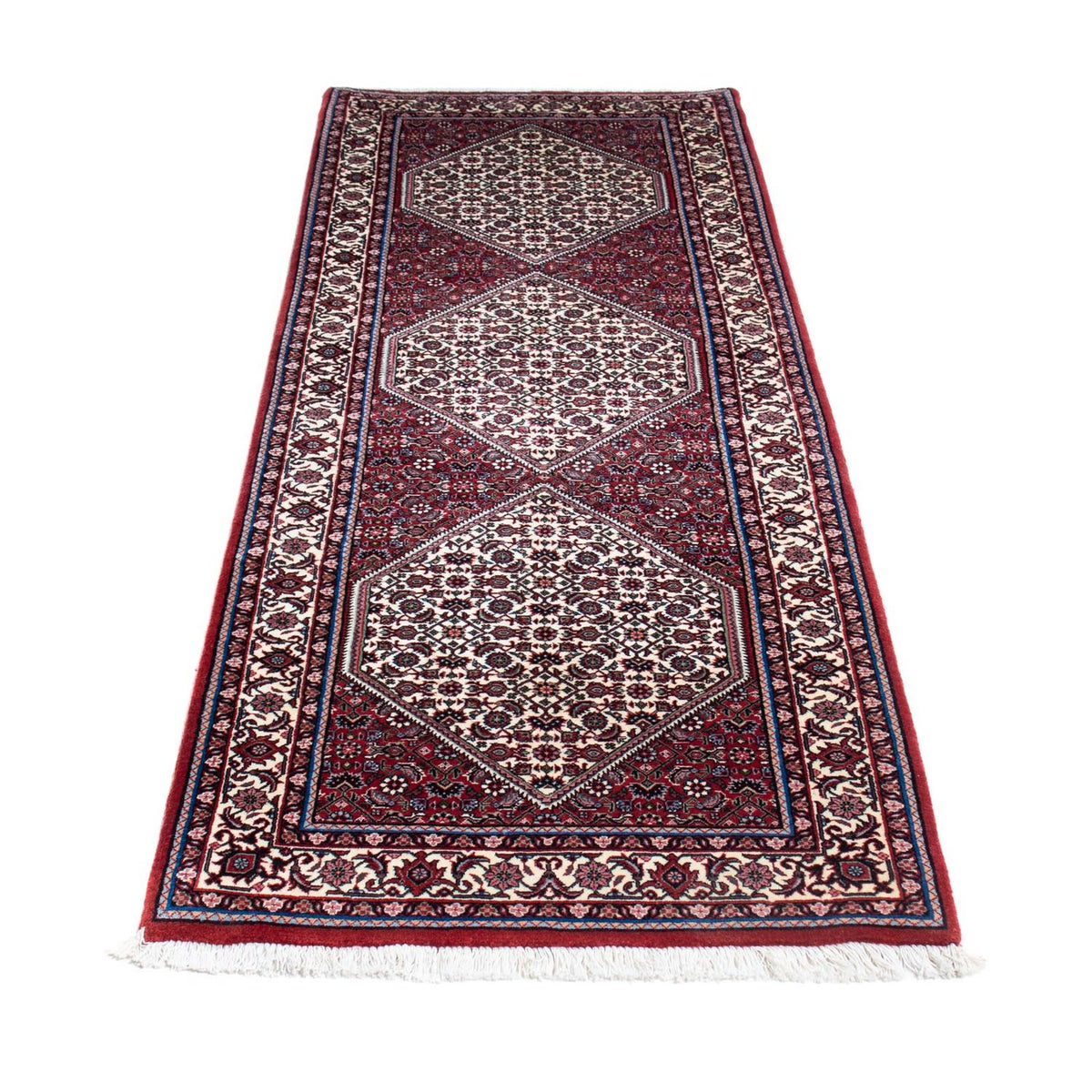 Tapis de couloir Tapis persan - Bidjar - 213 x 76 cm - beige