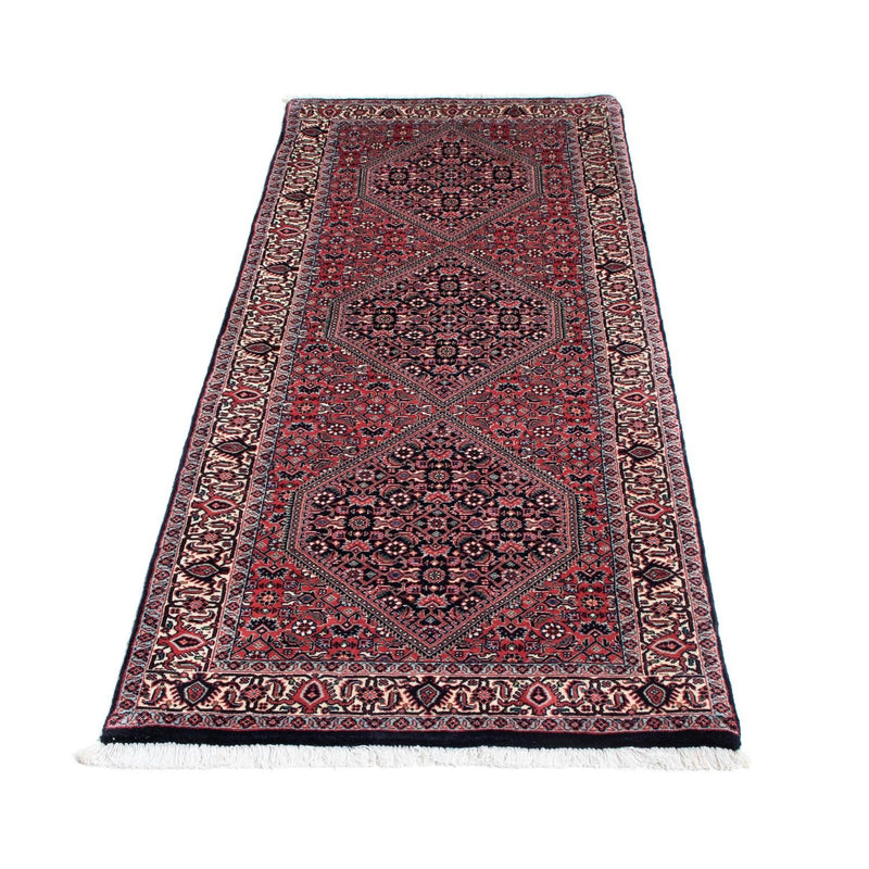 Tapis de couloir Tapis persan - Bidjar - 196 x 72 cm - bleu foncé