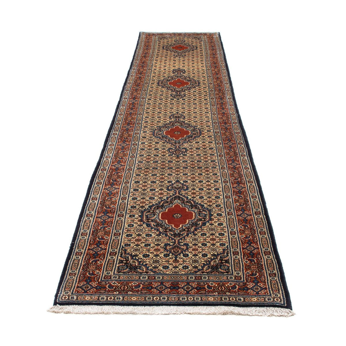 Tapis de couloir Tapis persan - Classique - 400 x 84 cm - beige