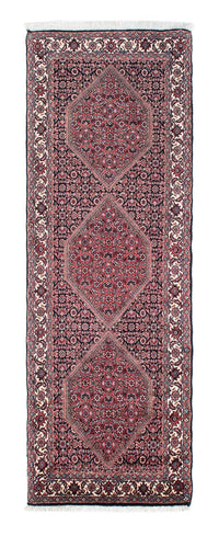 Tapis de couloir Tapis persan - Bidjar - 208 x 73 cm - bleu foncé