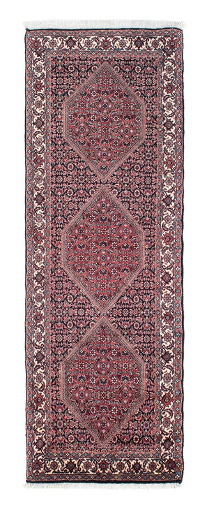 Tapis de couloir Tapis persan - Bidjar - 208 x 73 cm - bleu foncé