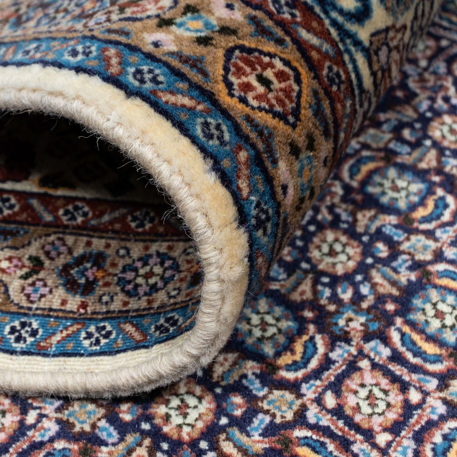 Tapis persan - Classique - 235 x 163 cm - bleu foncé