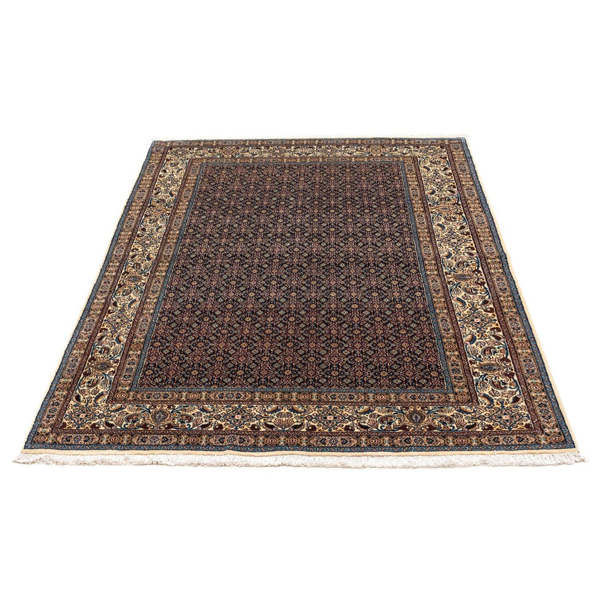 Tapis persan - Classique - 235 x 163 cm - bleu foncé