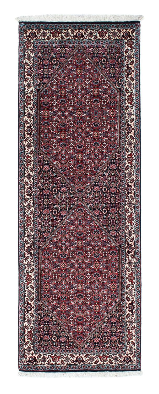 Tapis de couloir Tapis persan - Bidjar - 205 x 73 cm - bleu foncé