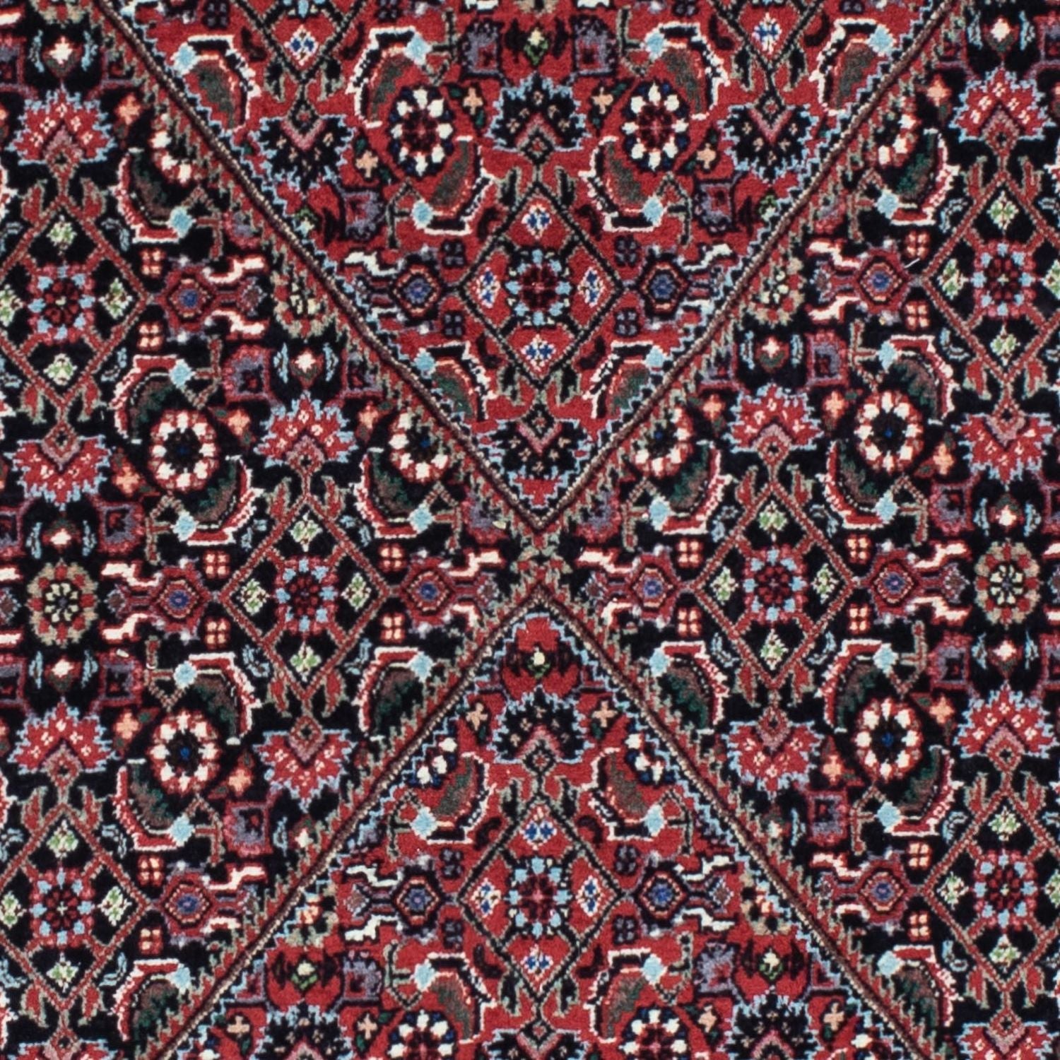 Tapis de couloir Tapis persan - Bidjar - 205 x 73 cm - bleu foncé