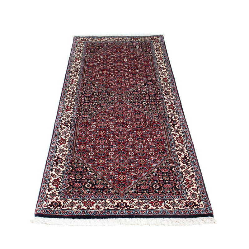 Tapis de couloir Tapis persan - Bidjar - 205 x 73 cm - bleu foncé