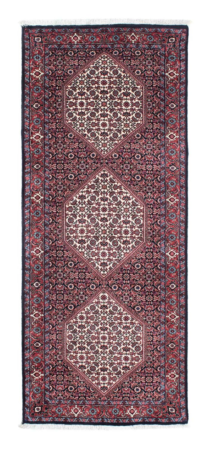 Tapis de couloir Tapis persan - Bidjar - 190 x 74 cm - bleu foncé
