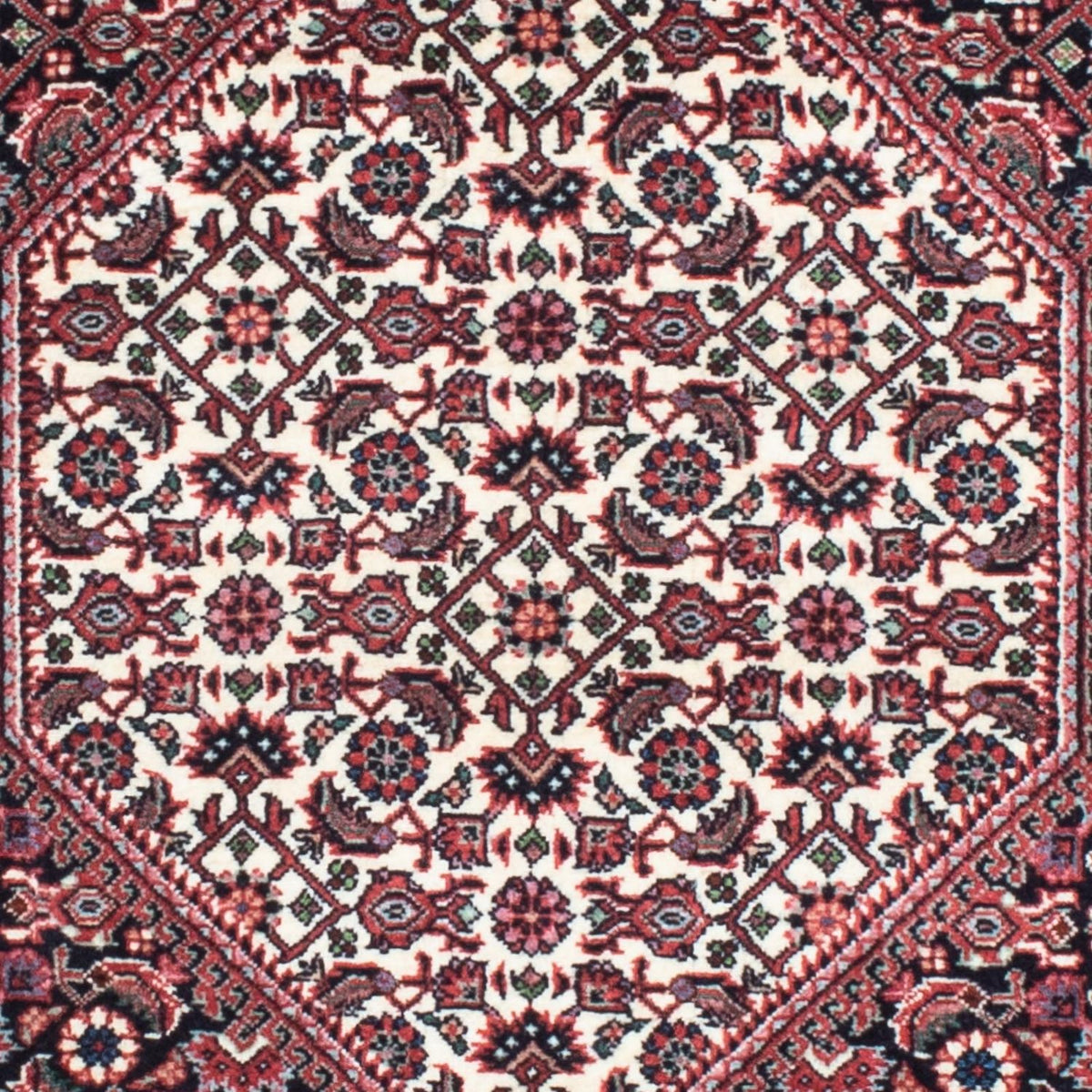 Tapis de couloir Tapis persan - Bidjar - 190 x 74 cm - bleu foncé