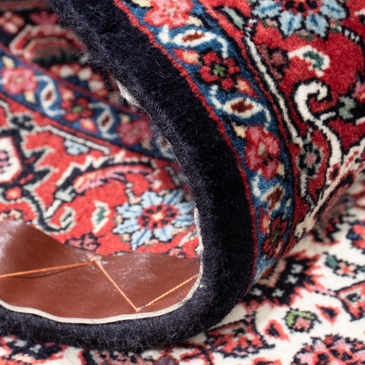 Tapis de couloir Tapis persan - Bidjar - 190 x 74 cm - bleu foncé