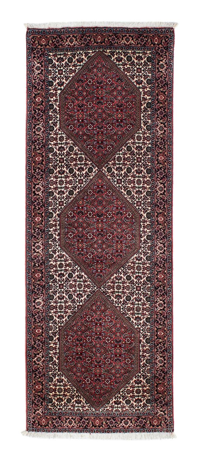 Tapis de couloir Tapis persan - Bidjar - 217 x 74 cm - beige