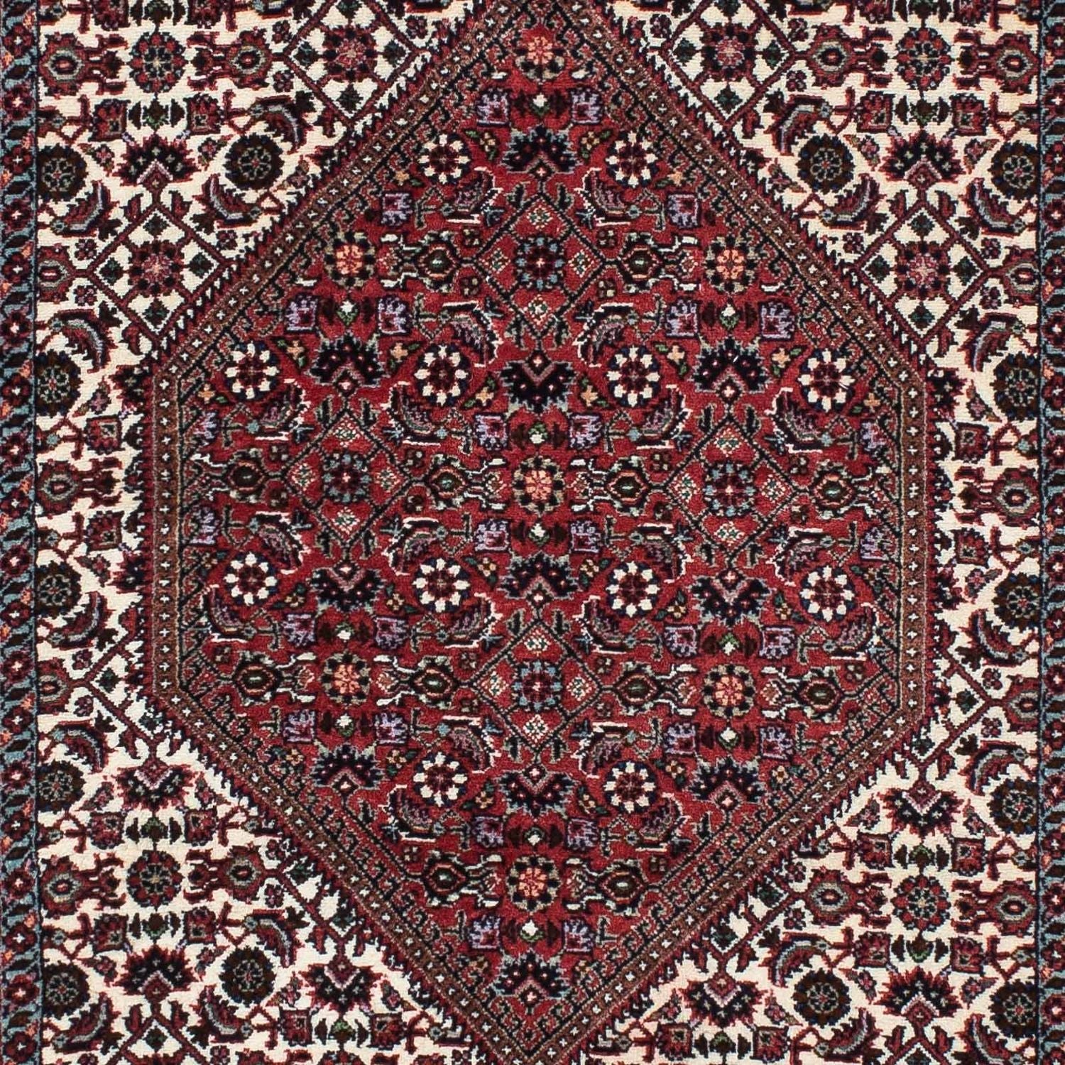 Tapis de couloir Tapis persan - Bidjar - 217 x 74 cm - beige