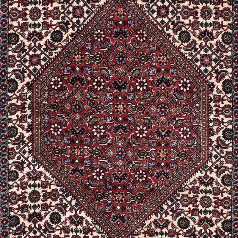 Tapis de couloir Tapis persan - Bidjar - 217 x 74 cm - beige
