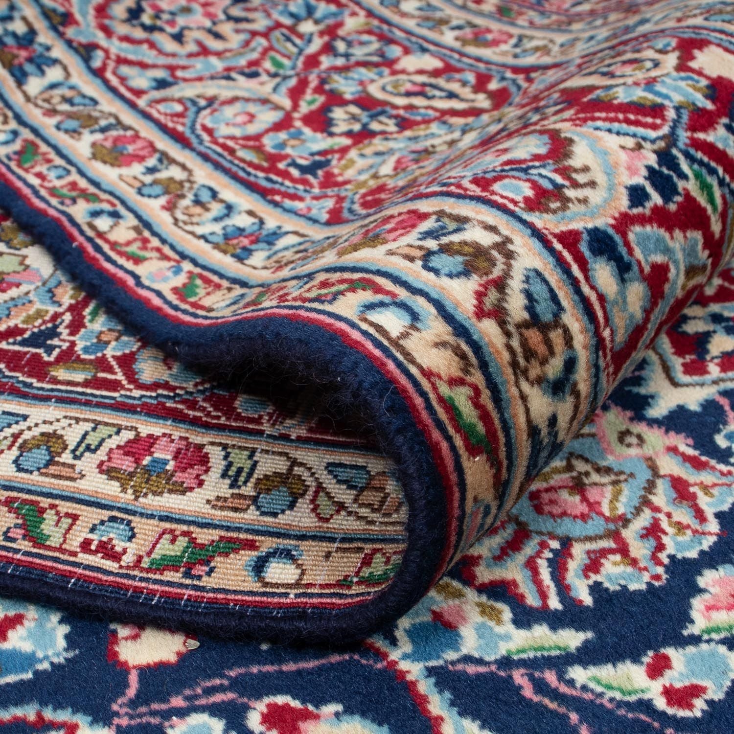 Tapis persan - Royal - 293 x 203 cm - bleu foncé