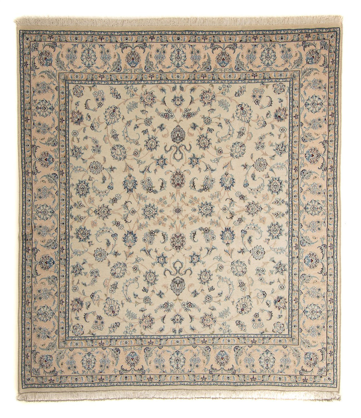 Tapis persan - Nain - Premium - 214 x 200 cm - beige