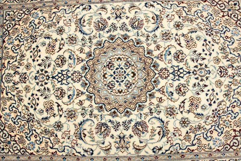 Tapis persan - Nain - Premium - 150 x 102 cm - beige