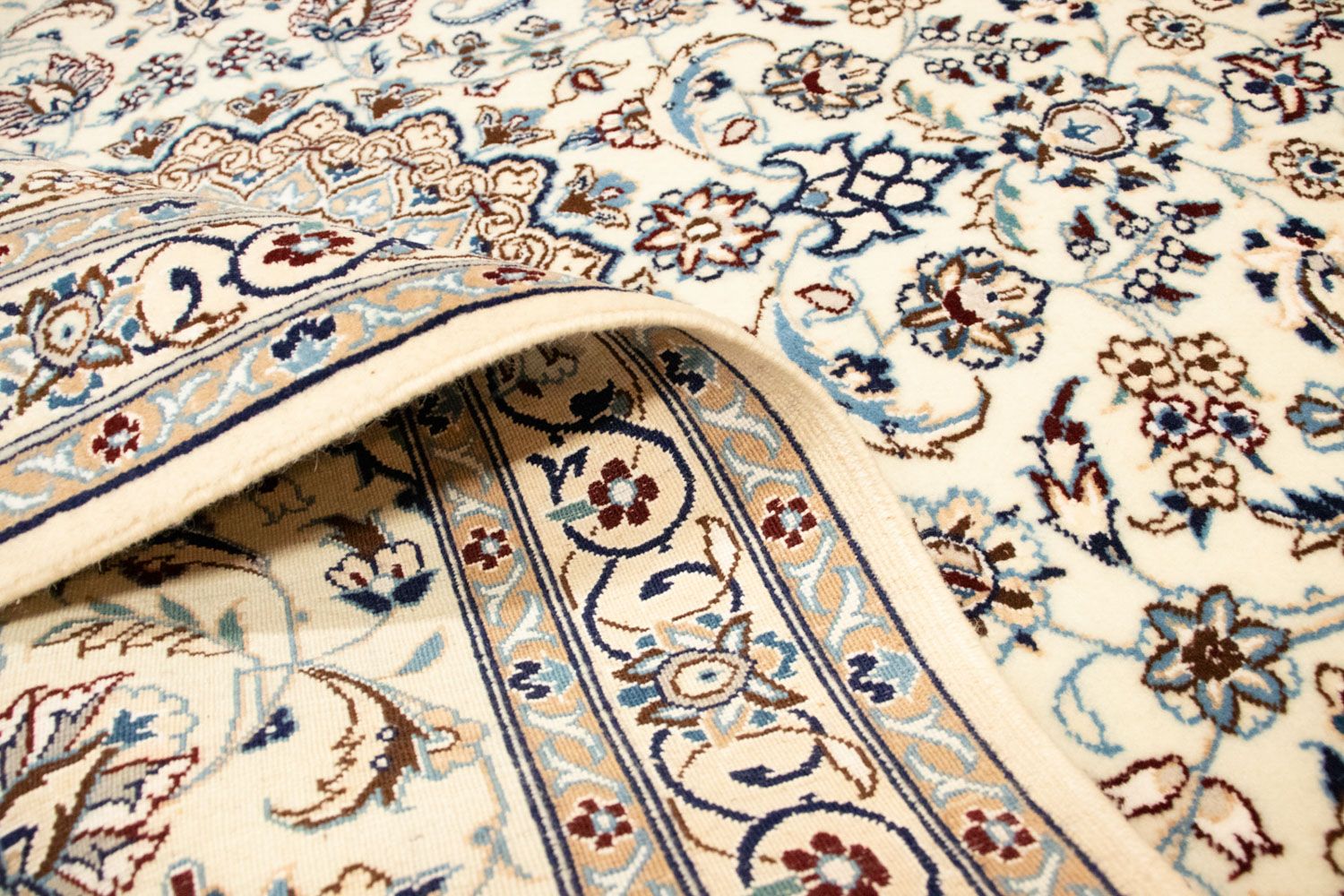 Tapis persan - Nain - Premium - 150 x 102 cm - beige