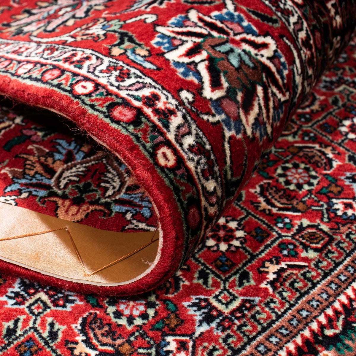 Tapis persan - Bidjar - 235 x 170 cm - rouge foncé