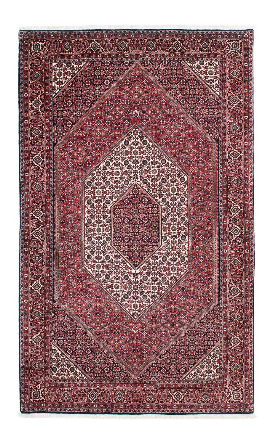Tapis persan - Bidjar - 215 x 132 cm - rouge clair