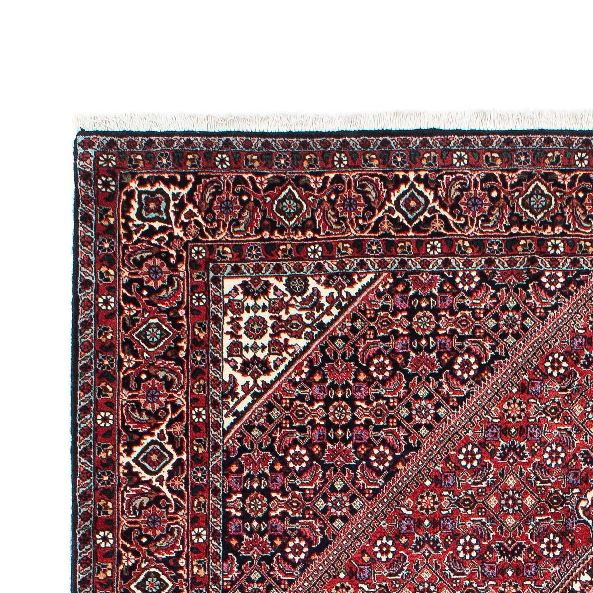 Tapis persan - Bidjar - 215 x 132 cm - rouge clair