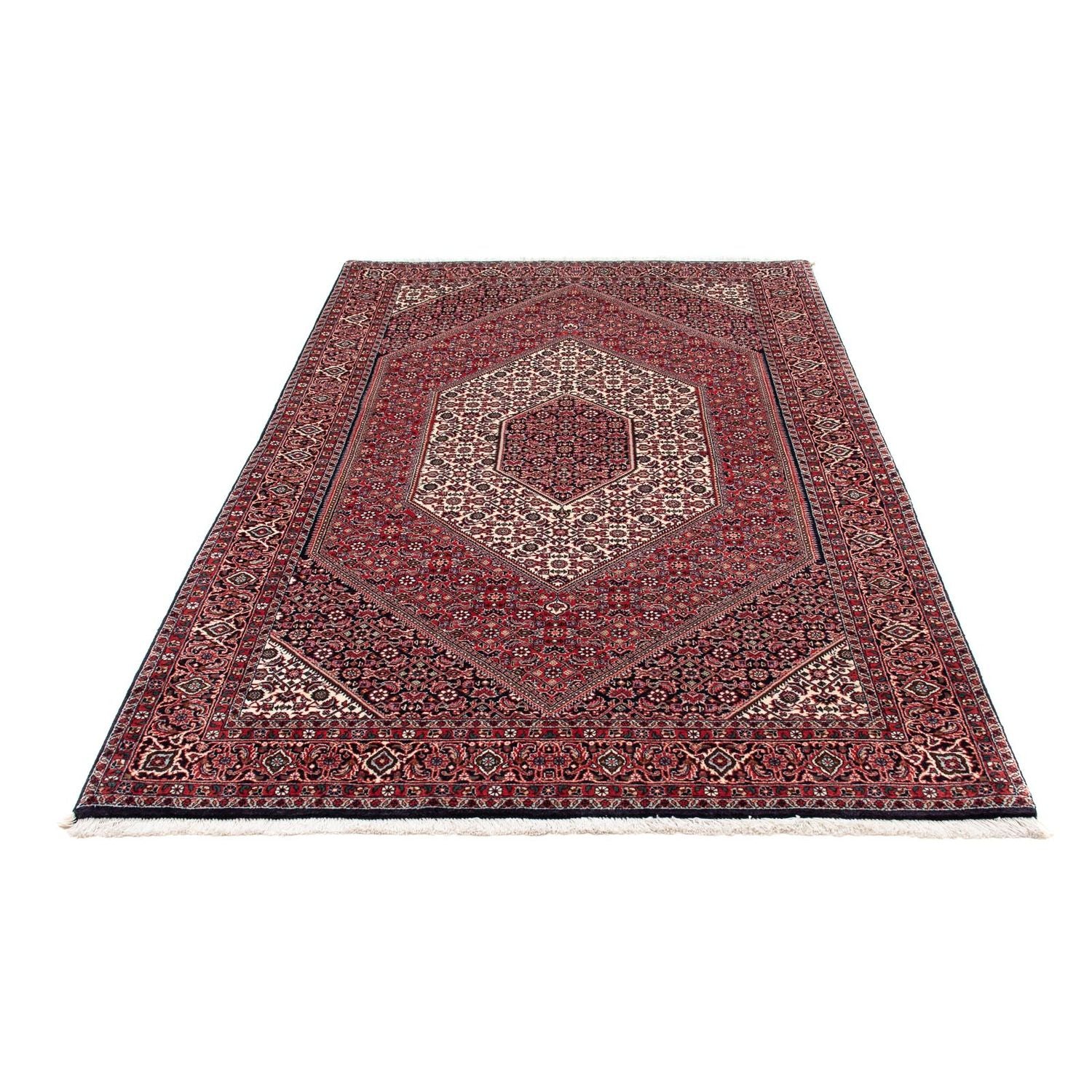 Tapis persan - Bidjar - 215 x 132 cm - rouge clair