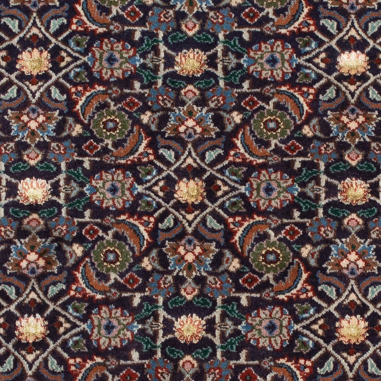 Tapis persan - Classique carré  - 104 x 103 cm - bleu foncé