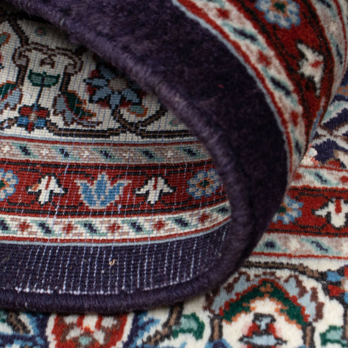 Tapis persan - Classique carré  - 104 x 103 cm - bleu foncé