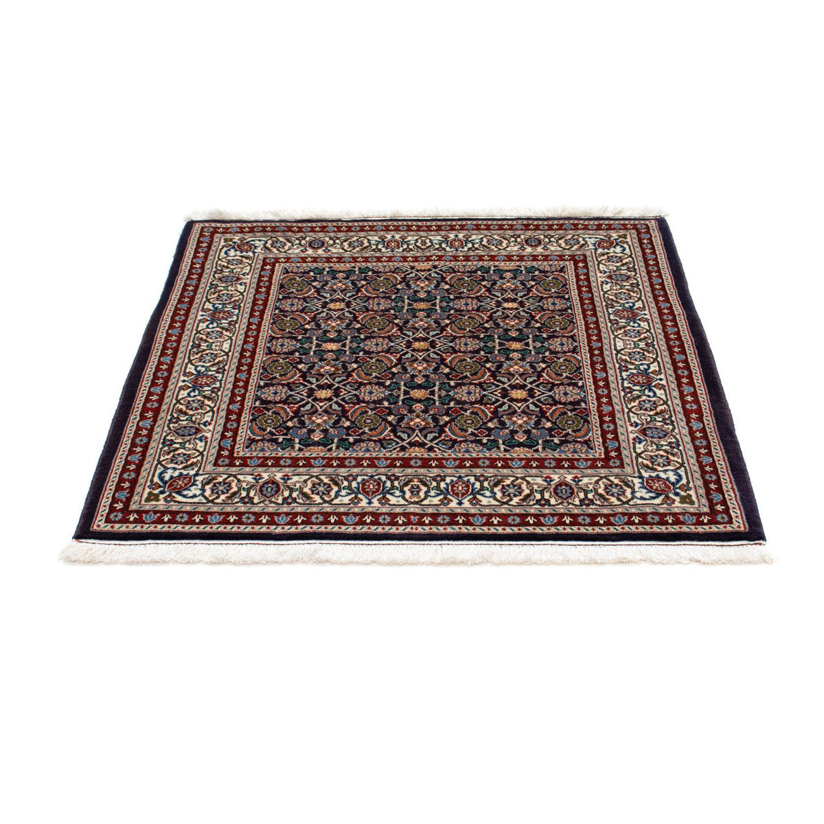 Tapis persan - Classique carré  - 104 x 103 cm - bleu foncé