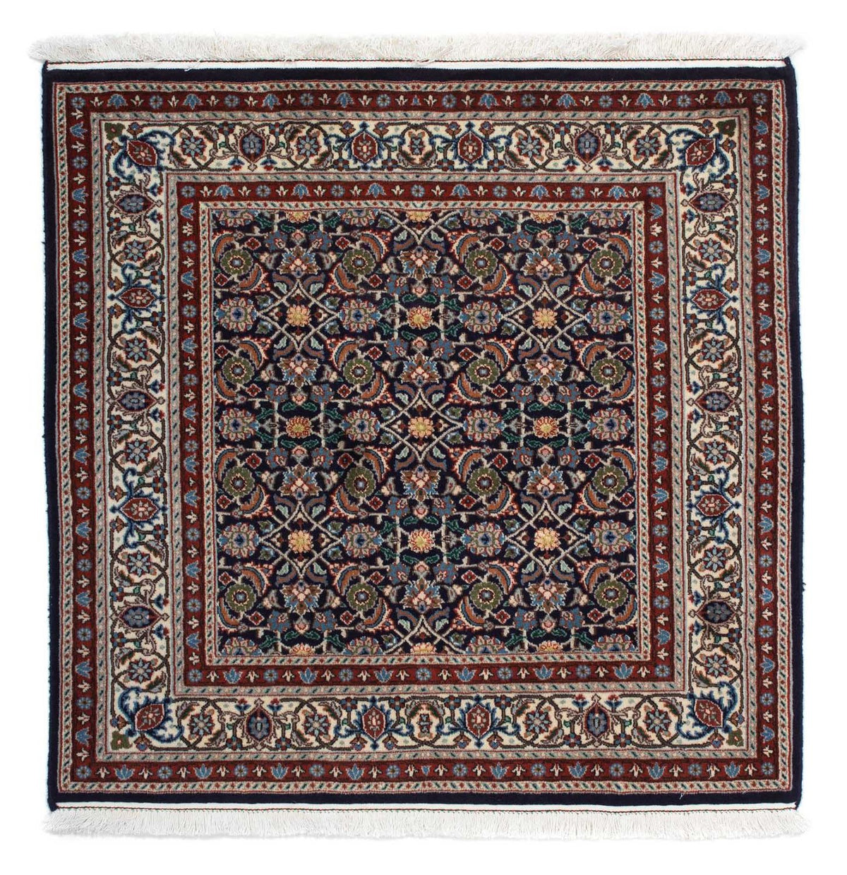 Tapis persan - Classique carré  - 104 x 103 cm - bleu foncé