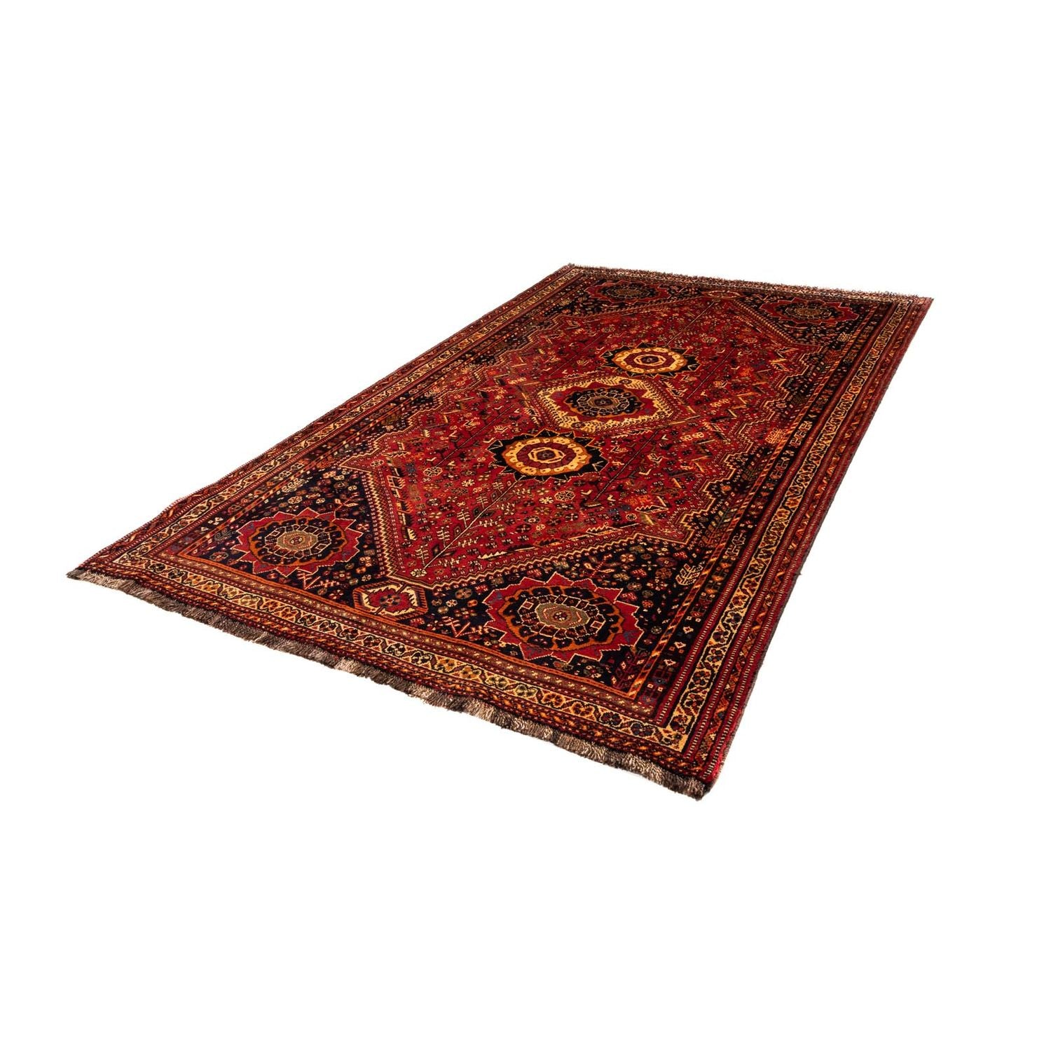 Tapis persan - Nomadic - 285 x 173 cm - rouge foncé