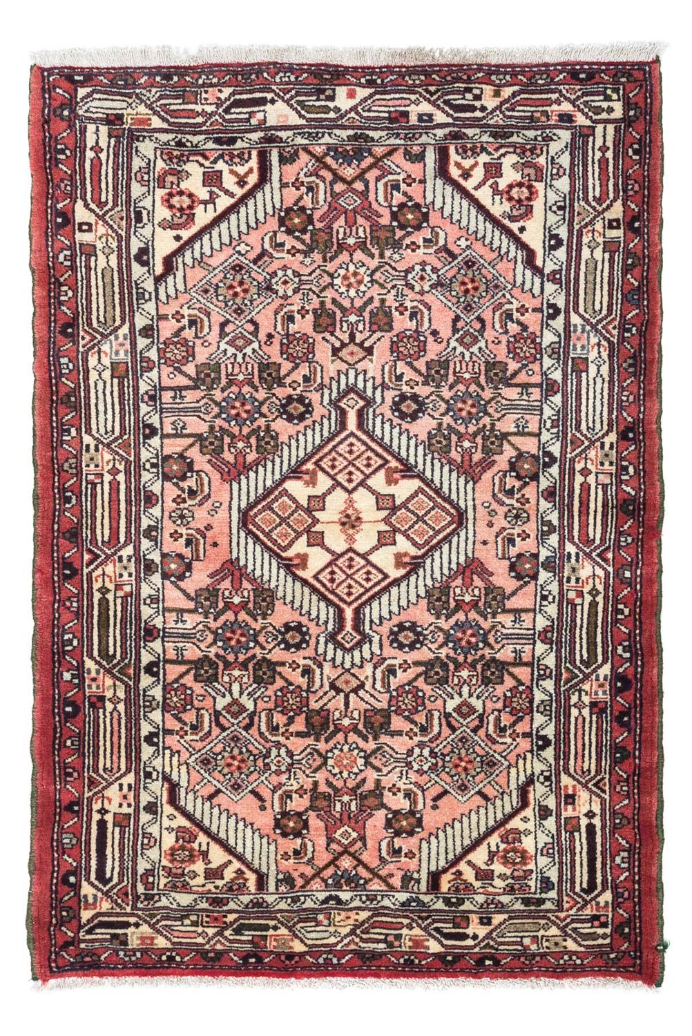 Tapis persan - Nomadic - 121 x 80 cm - rouge clair