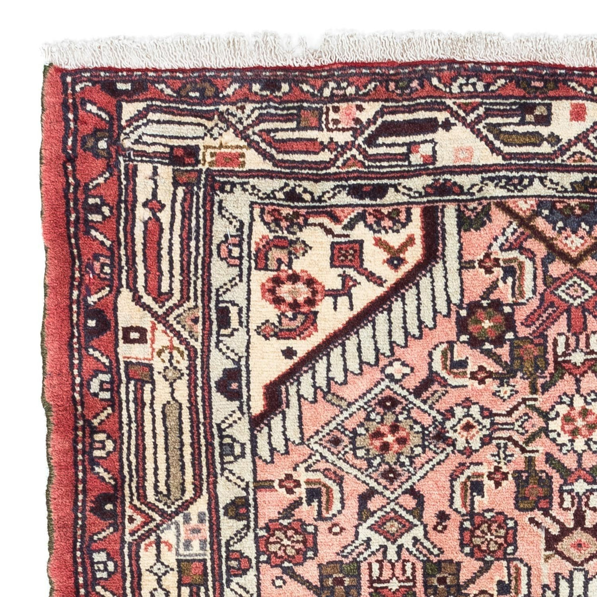 Tapis persan - Nomadic - 121 x 80 cm - rouge clair